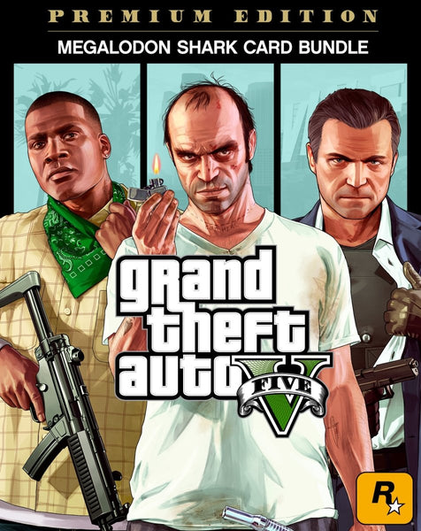 Grand Theft Auto V: Premium Online Edition & Megalodon Shark Card Bundle - Oynasana